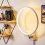 Opviq Halka - 13310 Lámpara de pared blanca con LED integrado